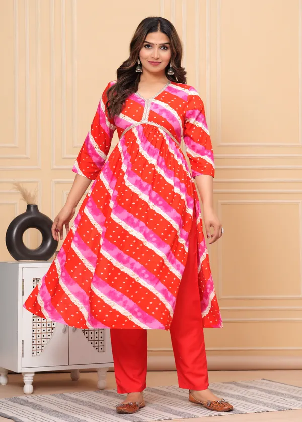 Red_Rayon_Straight_Kurta_Pant_Dupatta_Set_For_Women