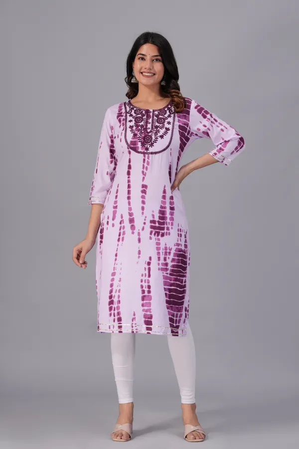 Purple_Rayon_Straight_Single_Kurti_For_Women