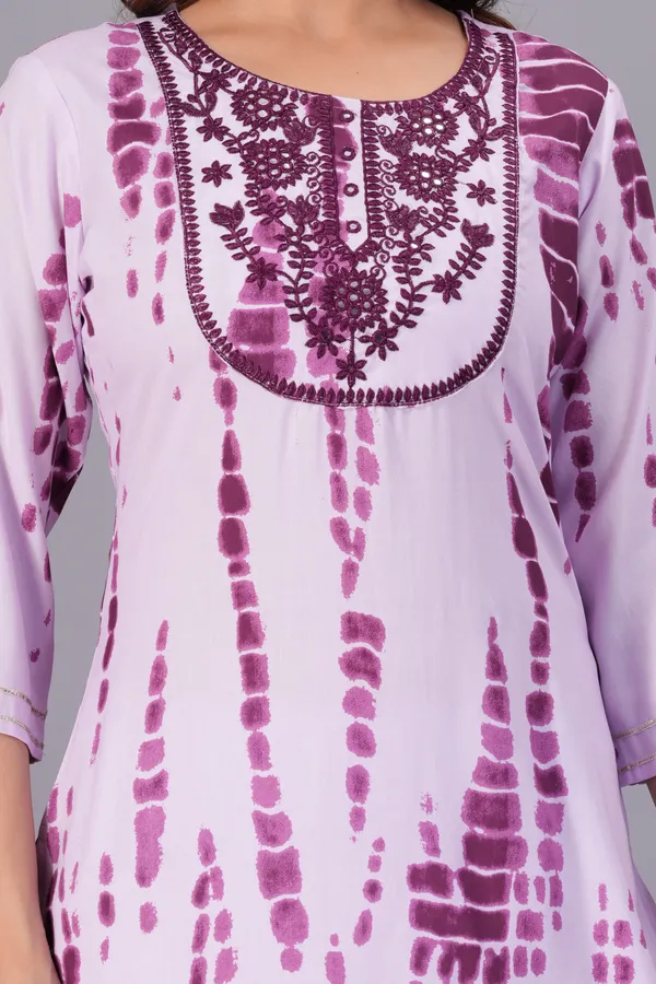 Purple_Rayon_Straight_Single_Kurti_For_Women