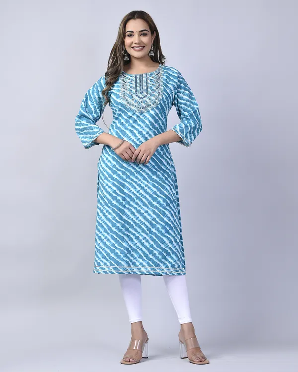 Frozi_Rayon_Straight_Single_Kurti_For_Women