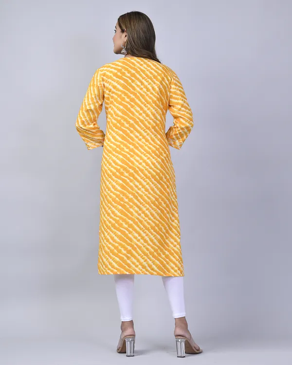 Yellow_Rayon_Straight_Single_Kurti_For_Women