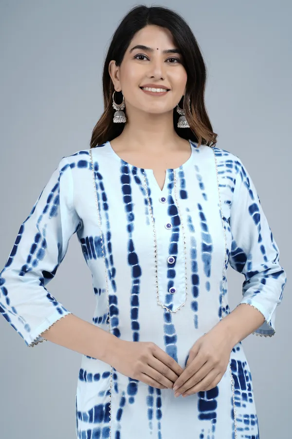 Blue_Rayon_Straight_Single_Kurti_For_Women