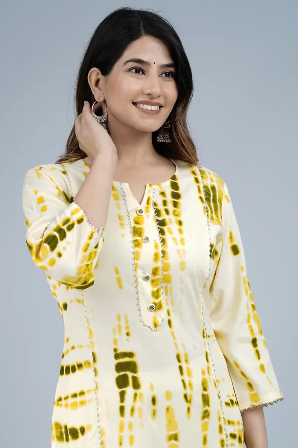Yellow_Rayon_Straight_Single_Kurti_For_Women
