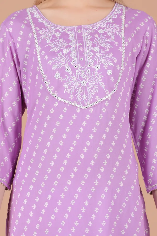 Purple_Rayon_Straight_Single_Kurti_For_Women