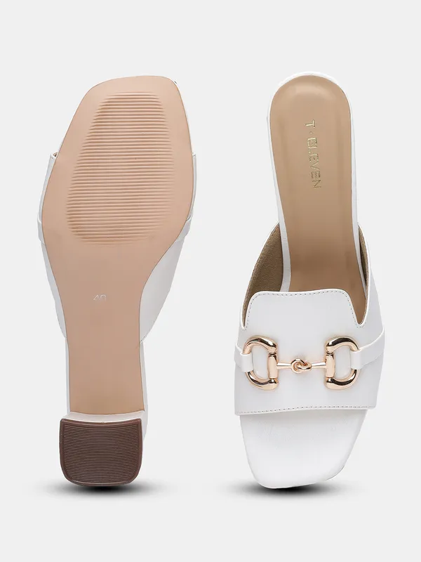 T.eleven_Elegant__Heeled_Sandal_With_3-Inch_Block_Heel,_Party_Wear_Sandal_with_Stylish_Buckle