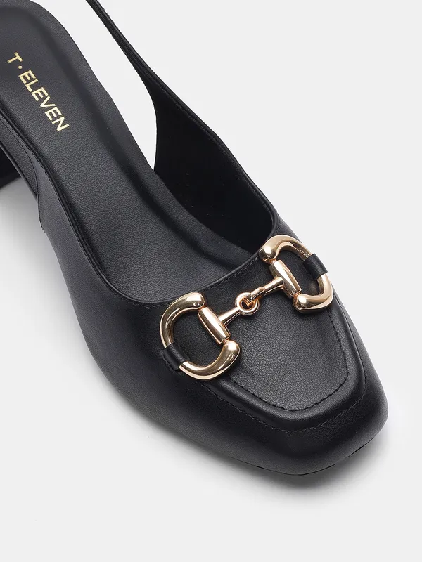 T.Eleven_Women??__Block_Heel_Pumps_with_Square_Toe_&_Stylish_Buckle_??3_Inch_Heel