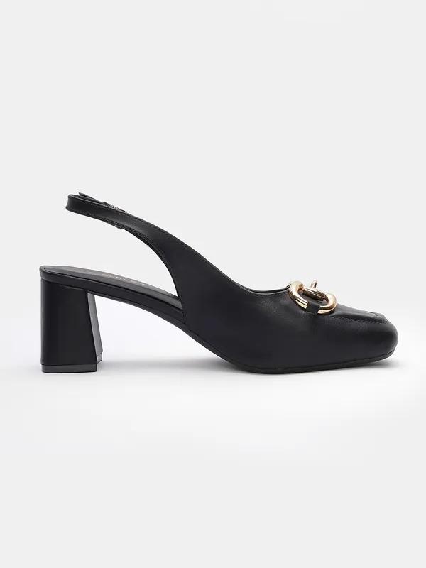 T.Eleven_Women??__Block_Heel_Pumps_with_Square_Toe_&_Stylish_Buckle_??3_Inch_Heel