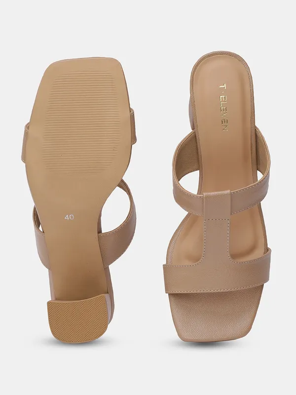T.Eleven_Women's_Block_Heel_Sandals,__Synthetic_Leather,_Open_Toe,_Dual_Strap,_3.5_Inch_Heel,_Cushioned_Insole,_Modern_Classic_Style_for_Casual_Wear