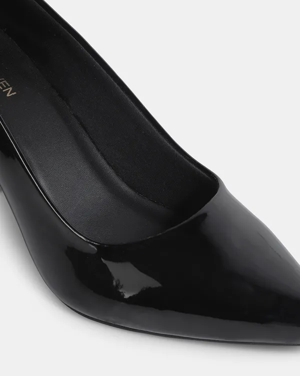 Womens_Glossy_Patent_Block_Heel_Pumps__3.5"_Pointed_Toe_Heels_for_Office_&_Formal_Wear
