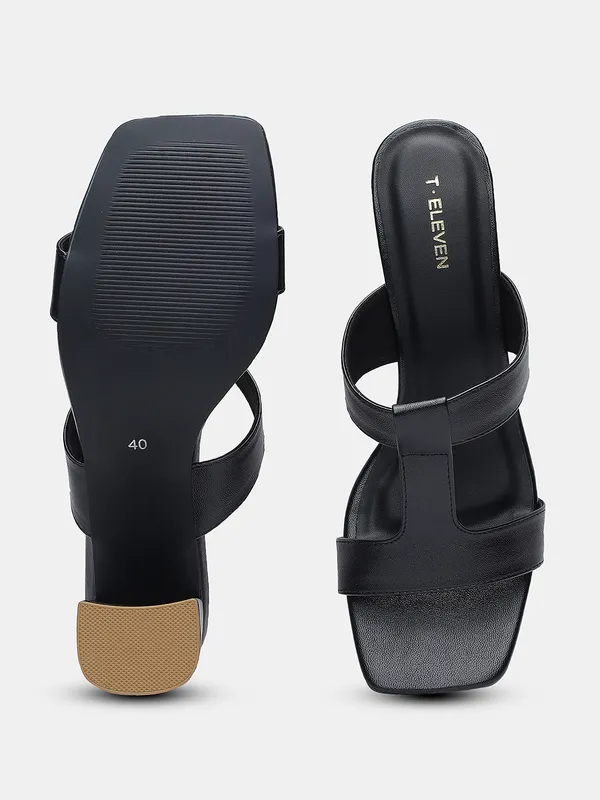 T.Eleven_Women's_Block_Heel_Sandals,__Synthetic_Leather,_Open_Toe,_Dual_Strap,_3.5_Inch_Heel,_Cushioned_Insole,_Modern_Classic_Style_for_Casual_Wear