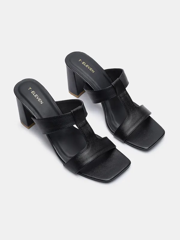 T.Eleven_Women's_Block_Heel_Sandals,__Synthetic_Leather,_Open_Toe,_Dual_Strap,_3.5_Inch_Heel,_Cushioned_Insole,_Modern_Classic_Style_for_Casual_Wear