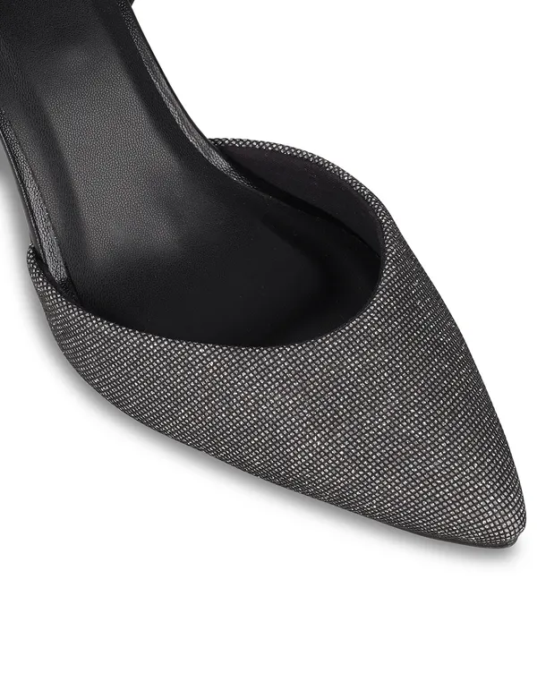 Women_Black_Glitter-Textured_Pointed-Toe_Stiletto_Heels_with_Ankle_Strap_(TRBHL151)