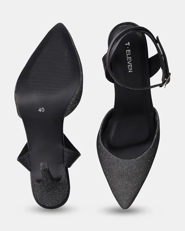 Women_Black_Glitter-Textured_Pointed-Toe_Stiletto_Heels_with_Ankle_Strap_(TRBHL151)
