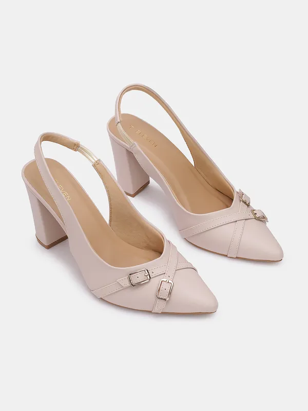 T.eleven_Chic_Slingback_Block_Heel_Pointed_Pumps_|_3.5_-Inch_Heel_with_Adjustable_Buckle_|_Cushioned_Comfort