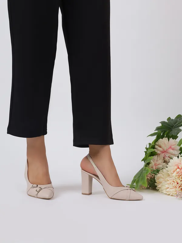 T.eleven_Chic_Slingback_Block_Heel_Pointed_Pumps_|_3.5_-Inch_Heel_with_Adjustable_Buckle_|_Cushioned_Comfort
