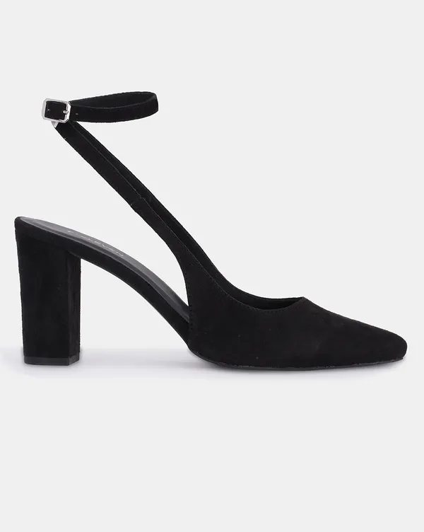 Black_Pointed_Toe_Block_Heels_With_Ankle_Strap_(3.5_Inch_Heel)_For_Women