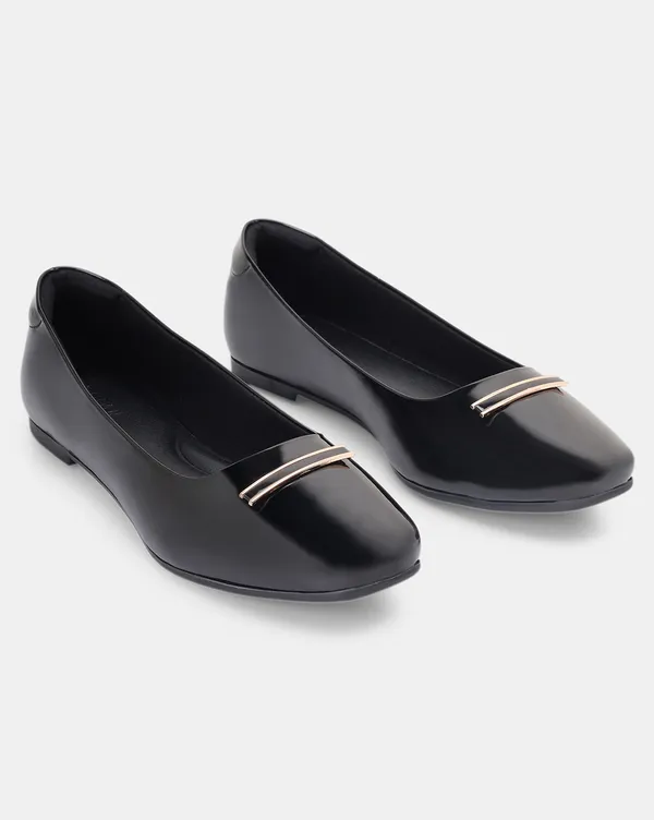 Square-Toe_Patent_Glossy_Ballerinas_for_Women_with_Metal_Accent__Cushioned_Insole,_Flat_TPR_Sole,_Lightweight_Design_(TRLMS110)
