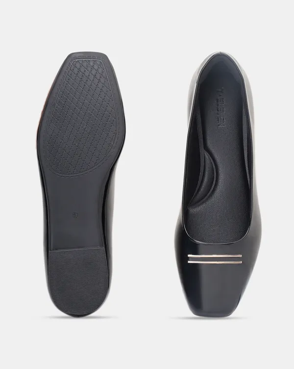 Square-Toe_Patent_Glossy_Ballerinas_for_Women_with_Metal_Accent__Cushioned_Insole,_Flat_TPR_Sole,_Lightweight_Design_(TRLMS110)