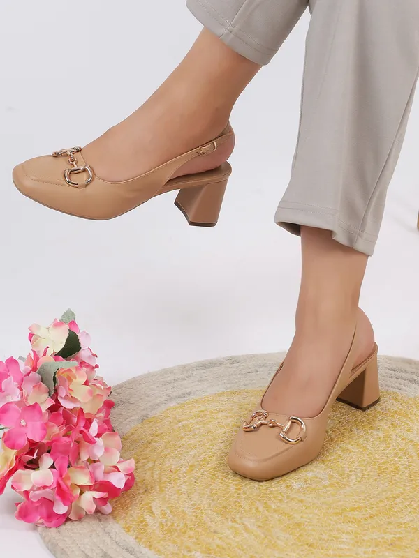 T.Eleven_Women??__Block_Heel_Pumps_with_Square_Toe_&_Stylish_Buckle_??3_Inch_Heel
