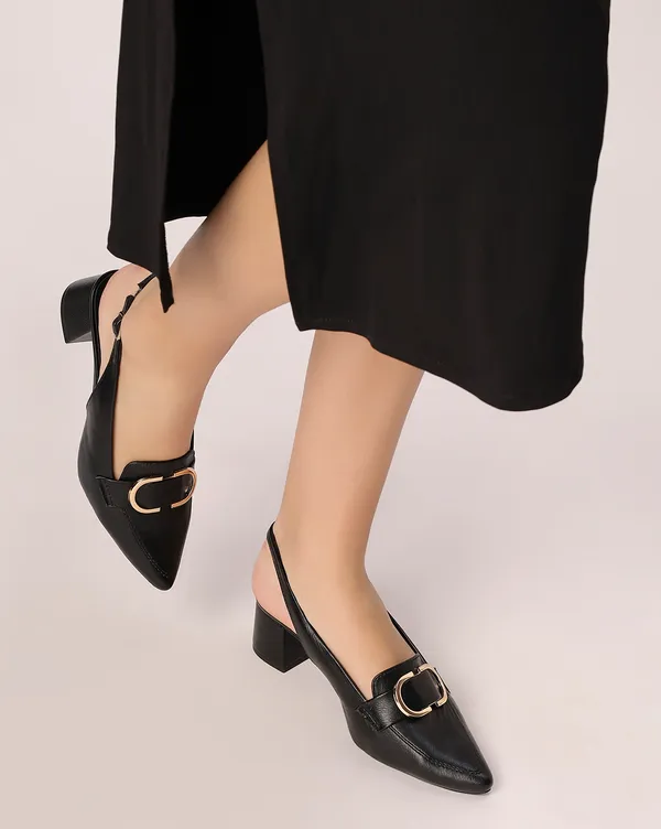 Black_Block_Heel_Pumps_|_Pointed_Toe_with_Stylish_Buckle_(2.5_Inch)