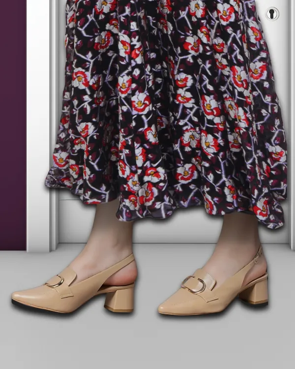 Beige_Block_Heel_Pumps_With_Pointed_Toe_&_Stylish_Buckle_(2.5_Inch_Heel)_For_Women