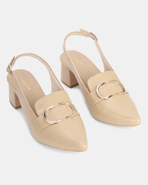 Beige_Block_Heel_Pumps_With_Pointed_Toe_&_Stylish_Buckle_(2.5_Inch_Heel)_For_Women