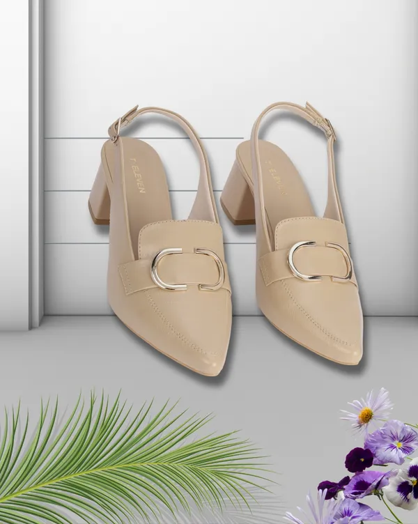 Beige_Block_Heel_Pumps_With_Pointed_Toe_&_Stylish_Buckle_(2.5_Inch_Heel)_For_Women