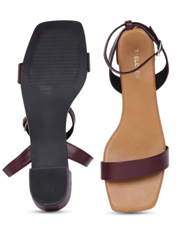 Maroon_Open_Toe_Block_Heels_With_Adjustable_Buckle_Closure_For_Women