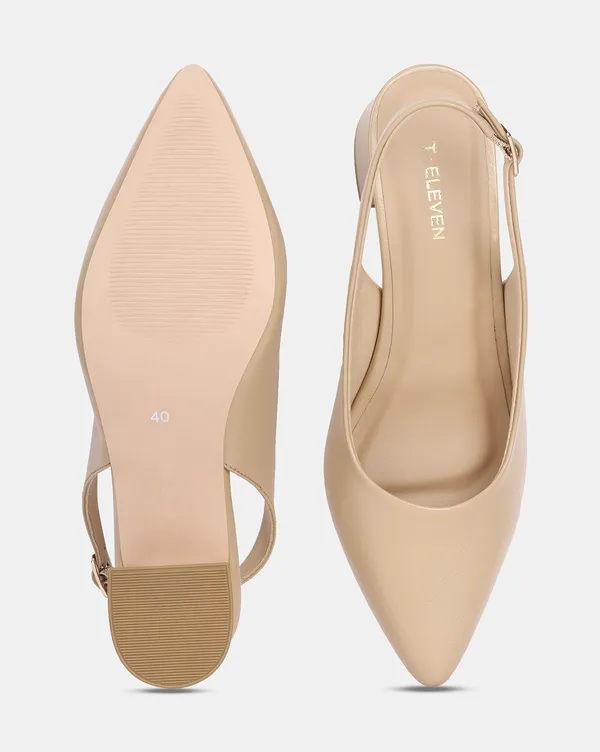 Beige_Chic_Slingback_Block_Heel_With_Adjustable_Buckle_(2.5_Inch_Heel)_For_Women