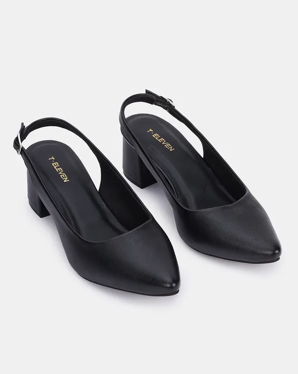 Black_Chic_Slingback_Block_Heel_With_Adjustable_Buckle_(2.5_Inch_Heel)_For_Women