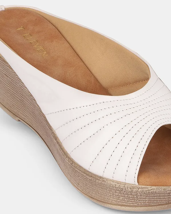 White_Peep_Toe_Slip_On_Wedges_Sandal_With_Heel_(3_Inch_Heel)_For_Women