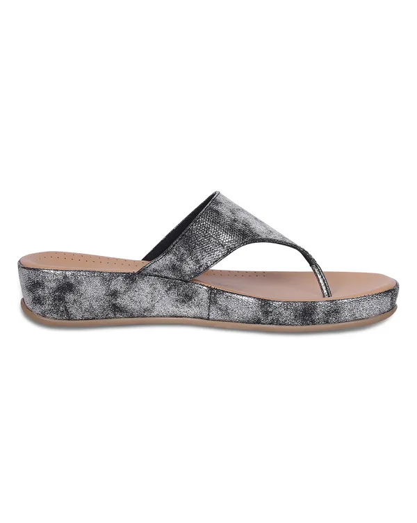 Black_Thong_Sandal_With_Cushioned_Insole_&_Tpr_Sole_(2_Inch_Heel)_For_Women