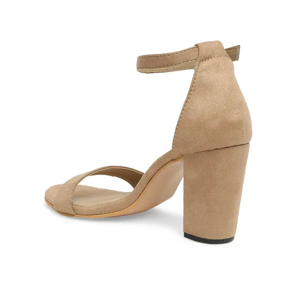 Beige_Open_Toe_Suede_Block_Heels_(3.5_Inch_Heel)_For_Women