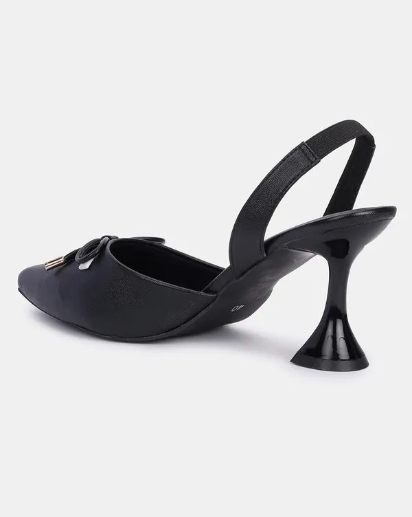 Black_Chic_Pointed_Toe_Pencil_Heel_Pumps_Stilettos_With_Bow_&_Memory_Foam_Comfort_(3_Inch_Heel)_For_Women