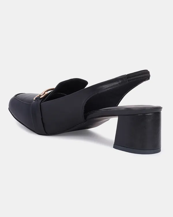 Black_Block_Heel_Pumps_With_Square_Toe_&_Stylish_Buckle_(2.5_Inch_Heel)_For_Women