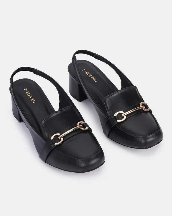 Black_Block_Heel_Pumps_With_Square_Toe_&_Stylish_Buckle_(2.5_Inch_Heel)_For_Women