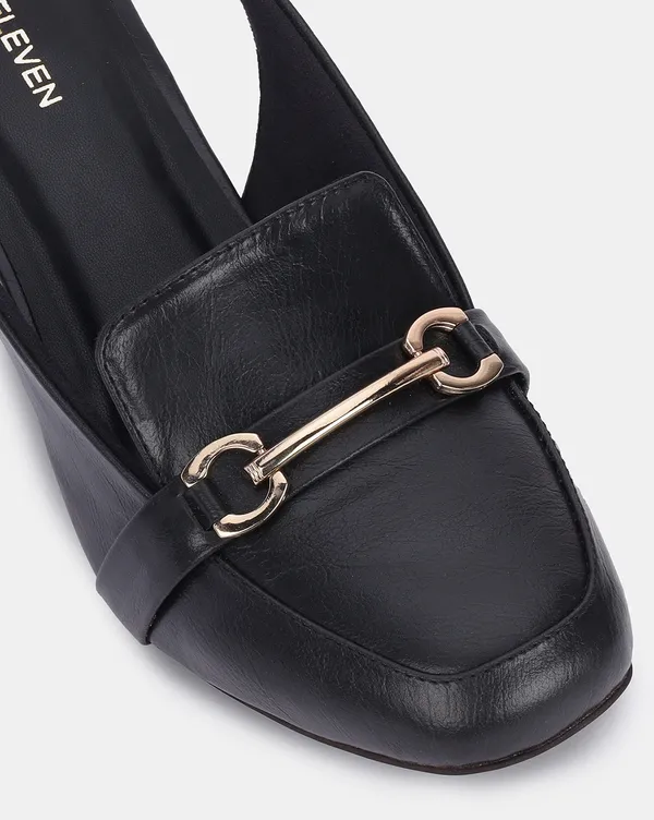 Black_Block_Heel_Pumps_With_Square_Toe_&_Stylish_Buckle_(2.5_Inch_Heel)_For_Women