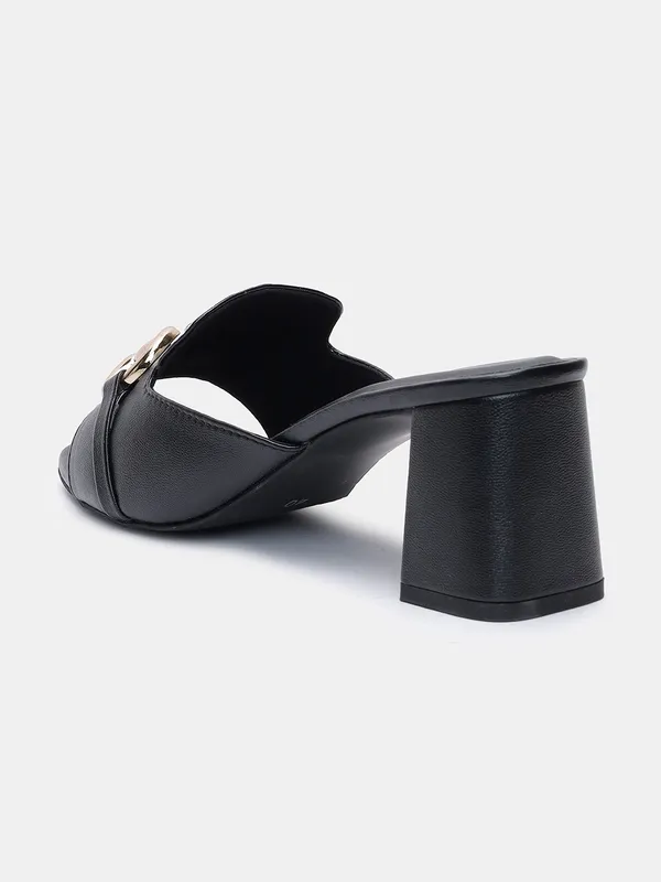 T.eleven_Elegant__Heeled_Sandal_With_3-Inch_Block_Heel,_Party_Wear_Sandal_with_Stylish_Buckle