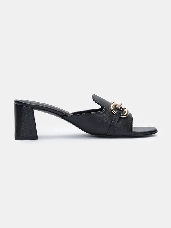T.eleven_Elegant__Heeled_Sandal_With_3-Inch_Block_Heel,_Party_Wear_Sandal_with_Stylish_Buckle