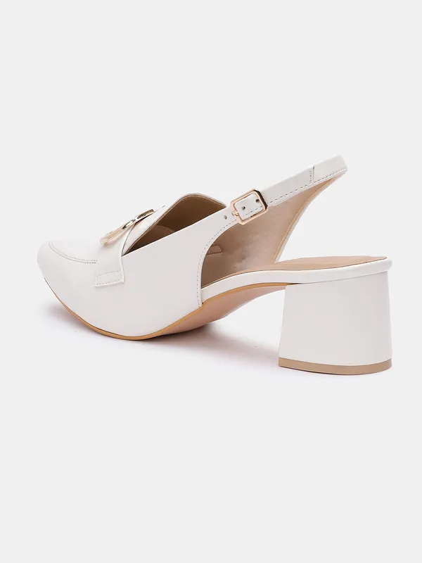 White_Block_Heel_Pumps_|_Pointed_Toe_with_Stylish_Buckle_(2.5_Inch)