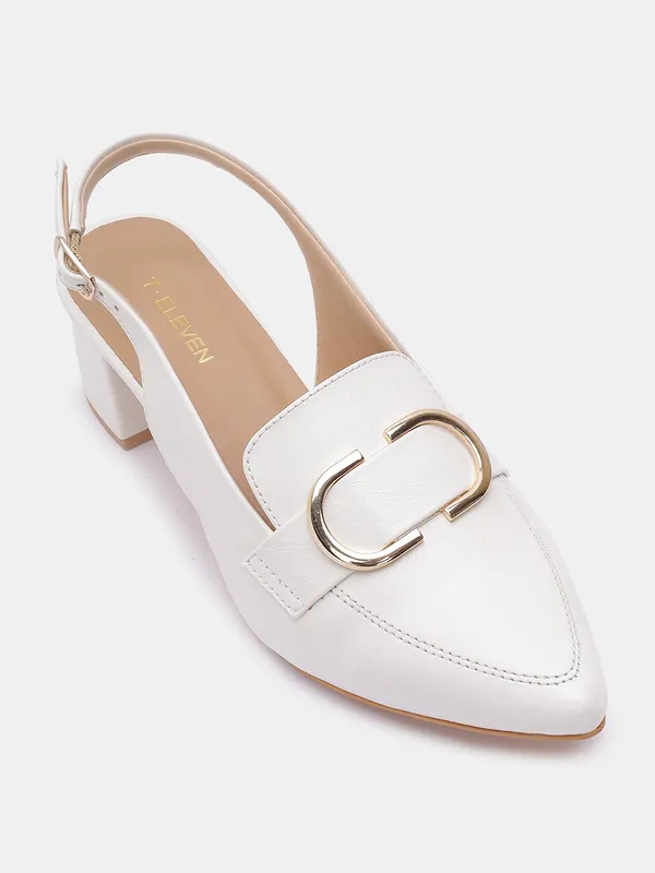 White_Block_Heel_Pumps_|_Pointed_Toe_with_Stylish_Buckle_(2.5_Inch)