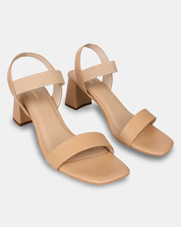 Women's_Block_Heel_Sandals_with_Elasticated_Strap_|_Faux_Leather_Upper_|_3_Inch_Heel_|_Comfortable_&_Stylish_Footwear