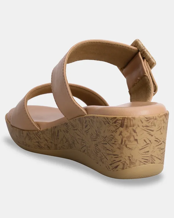 Women??_Open-Toe_Wedges_|_Soft_Insole_Comfort_Slip-Ons_(TRWHL142)