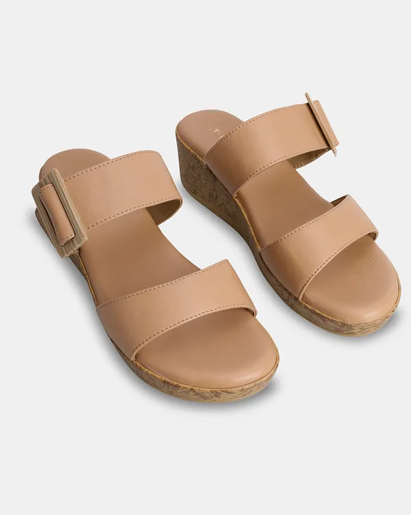 Women??_Open-Toe_Wedges_|_Soft_Insole_Comfort_Slip-Ons_(TRWHL142)