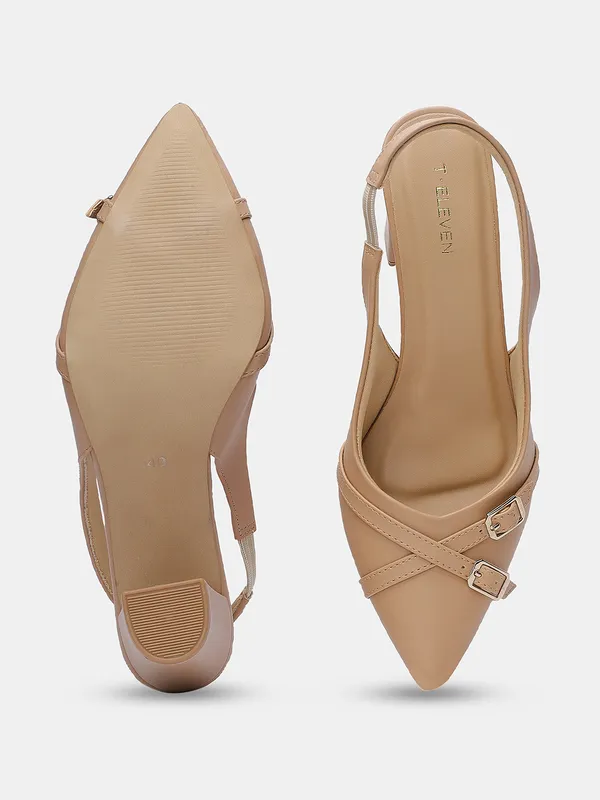 T.eleven_Chic_Slingback_Block_Heel_Pointed_Pumps_|_3.5_-Inch_Heel_with_Adjustable_Buckle_|_Cushioned_Comfort