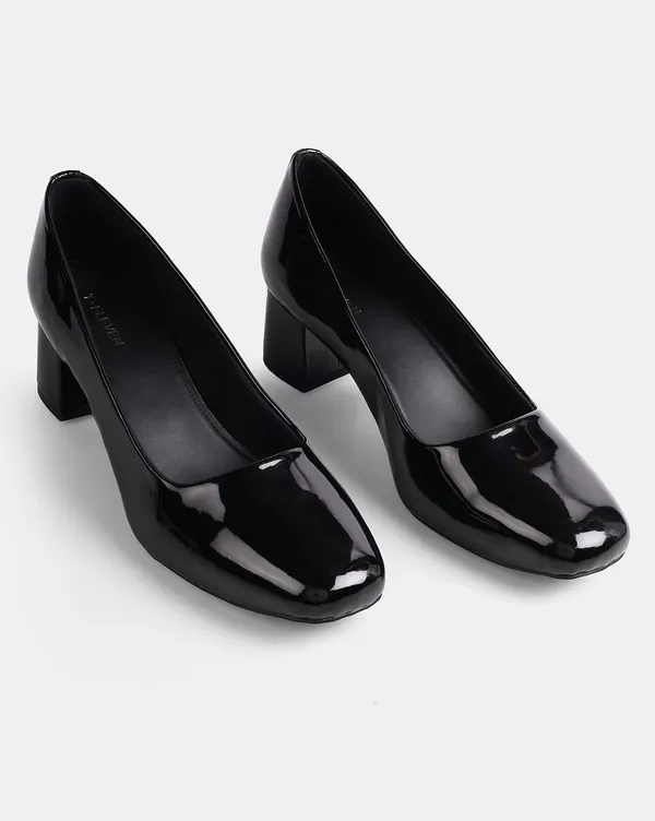 Women_Black_Patent_Leather_Block-Heeled_Pumps_with_Square_Toe