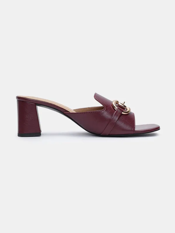 T.eleven_Elegant__Heeled_Sandal_With_3-Inch_Block_Heel,_Party_Wear_Sandal_with_Stylish_Buckle