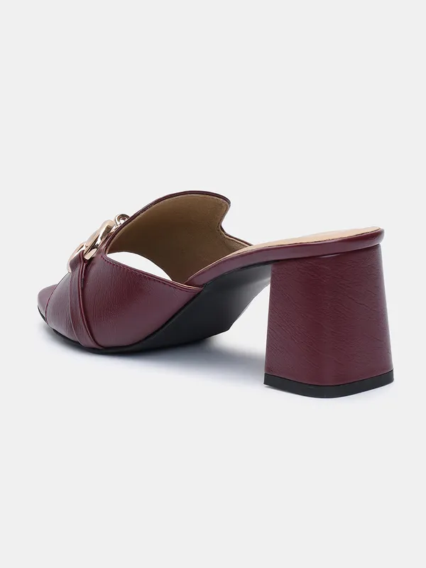T.eleven_Elegant__Heeled_Sandal_With_3-Inch_Block_Heel,_Party_Wear_Sandal_with_Stylish_Buckle