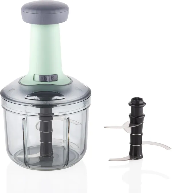 Grey_&_Green_Food-Grade_Plastic_Premium_Handy_Push_Chopper_|_3_Sharp_Stainless_Steel_Blades_(Push_Chopper)_(1000_Ml)_(17D_X_12W_X_12H_Cm)