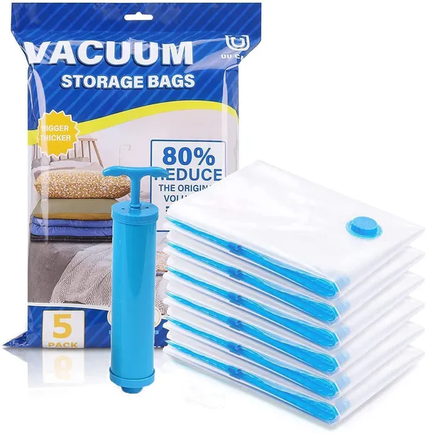 Pack_of_5_-_Transparent_Vacuum_Bags_For_Travel_With_Hand_Pump_(3L)_Airtight_|_Reusable_Space_Saver_Compression_Storage_Bags_For_Packing,_Sealer_Bags_With_Ziplock_For_Comforters_Blanket_(30L_X_22W_X_5H_Cm)